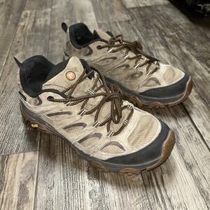 Merrell Moab 3 Hiking Shoes Sneakers Waterproof Vibram Olive Gum Mens Size 10.5